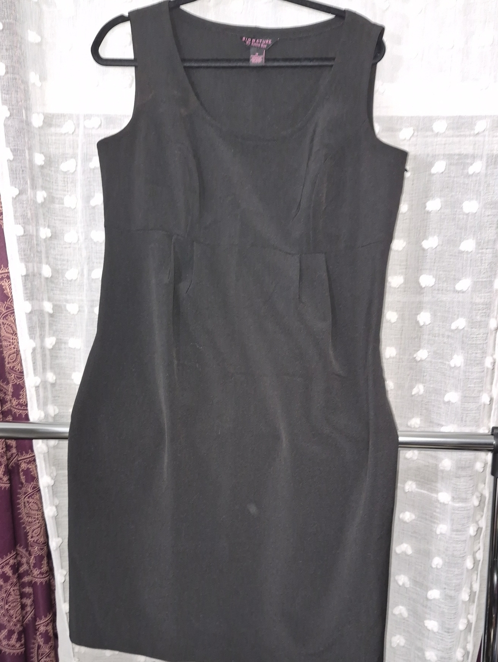 Signature by Robbie Bee Black Sleeveless Sheath Dress
